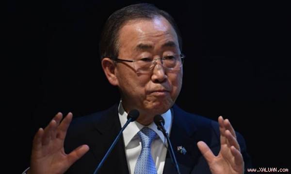 Tổng thư ký Liên Hợp Quốc Ban Ki-moon. Ảnh: CCTV.