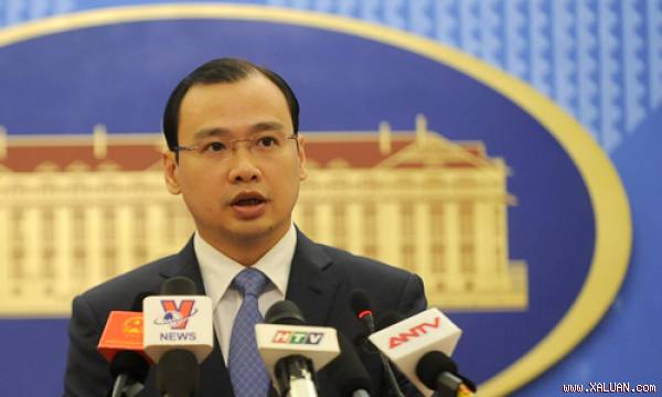 Người phát ngôn Bộ Ngoại giao Việt Nam Lê Hải Bình. Ảnh: Quý Đoàn.