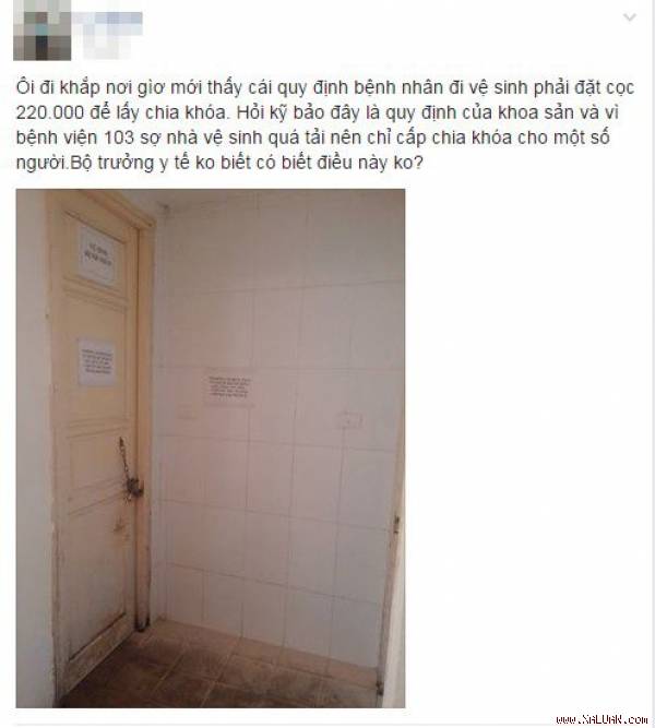 Người nhà bệnh nhân bức xúc phản ánh trên diễn đàn