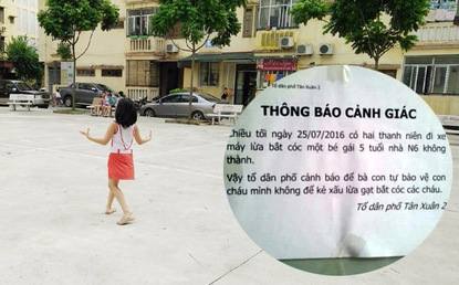 Hà Nội: Cháu bé 5 tuổi khóc lóc, hoảng sợ kể chuyện bị bắt cóc hụt