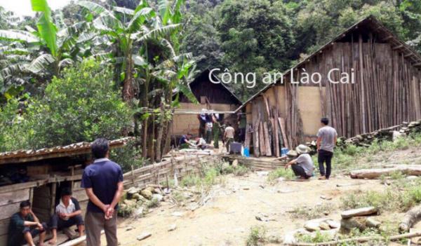 Cơ quan Công an khám nghiệm hiện trường - Ảnh: Công an Lào Cai cung cấp Cơ quan Công an khám nghiệm hiện trường - Ảnh: Công an Lào Cai cung cấp