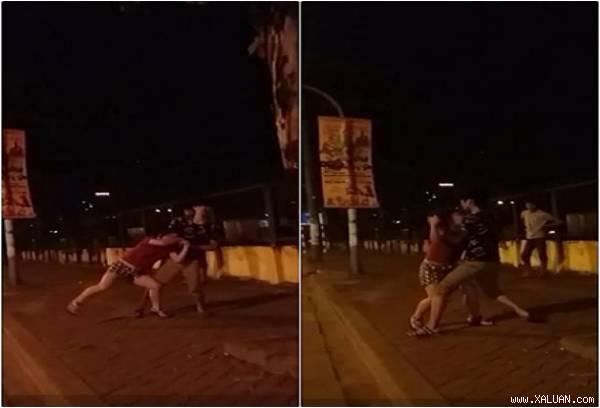 Cô gái trẻ mang bầu 4 tháng bị đánh đập dã man trên đường.