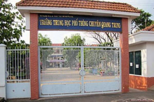 Trường THPT Chuyên Quang Trung – nơi thầy giáo Q công tác