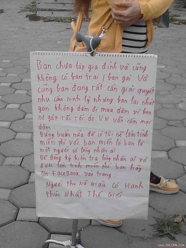 Đọc nội dung ghi trên tờ lịch của cô gái có nickname H.N, nhiều người phải giật mình: