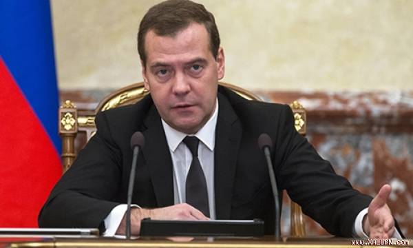 Thủ tướng Nga Dmitry Medvedev.