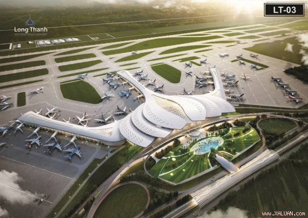 Phương án hoa sen cách điệu được lựa chọn để thiết kế sân bay Long Thành. Ảnh: Tiến Tuấn.