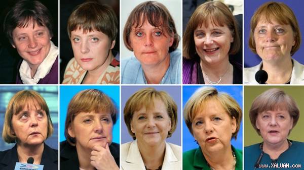 Bà Angela Merkel- ảnh chụp trong thời gian từ năm 1991 đến năm 2013