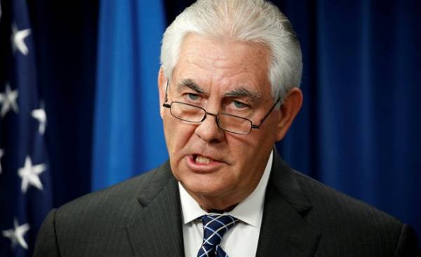 Ngoại trưởng Mỹ Rex Tillerson.