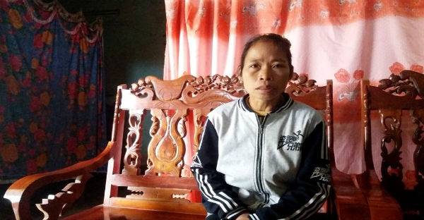 Chị Oanh mong con trở về bình yên.