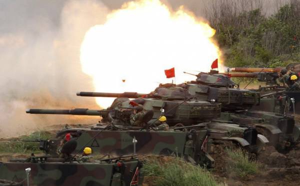 Cuộc tập trận thường niên Han Kuang của Đài Loan. Ảnh: AP.