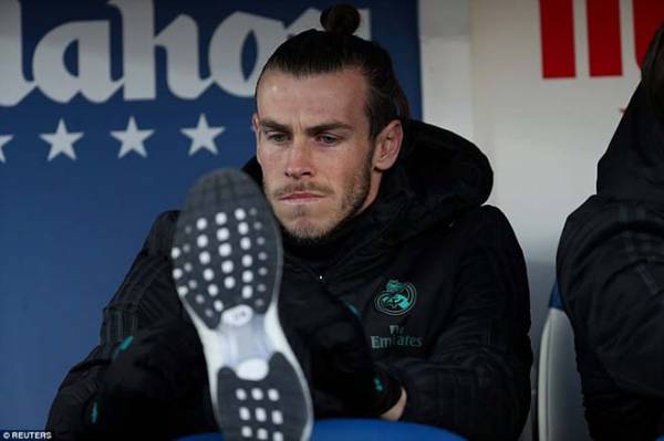 Vẻ thất vọng của Gareth Bale khi dự bị trên sân của Leganes