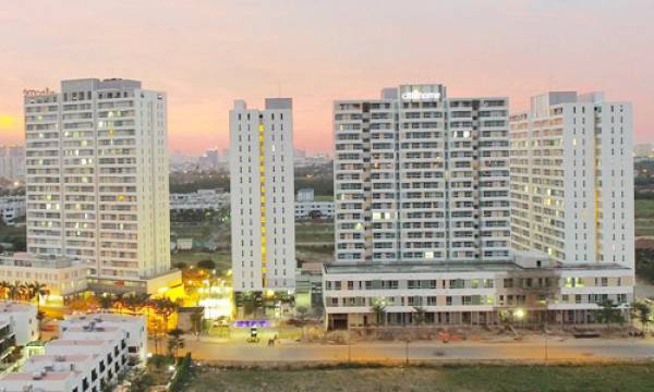 Những block căn hộ bình dân giá phổ biến 1,1-1,3 tỷ đồng/căn có sức tiêu thụ tốt tại quận 2, TP HCM. Ảnh: Hao Bui