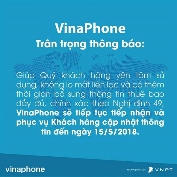 VinaPhone, MobiFone lùi thời hạn bổ sung thông tin, Viettel giữ nguyên hình ảnh 2