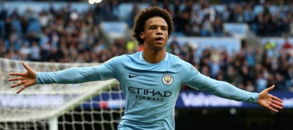 Leroy Sane tỏa sáng rực rỡ trong màu áo Man City mùa giải qua.