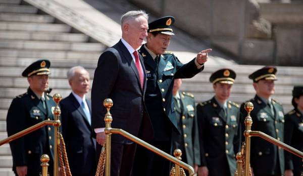 Bộ trưởng Quốc phòng Mỹ Jim Mattis và người đồng cấp Trung Quốc gặp mặt tại Bắc Kinh tuần trước