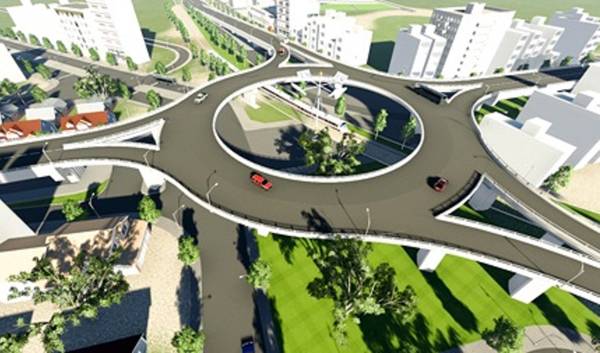 Phối cảnh nút giao Ngọc Hội (Nha Trang, Khánh Hòa)