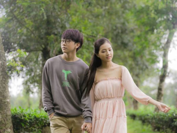 Một cảnh quay lãng mạn trong phim