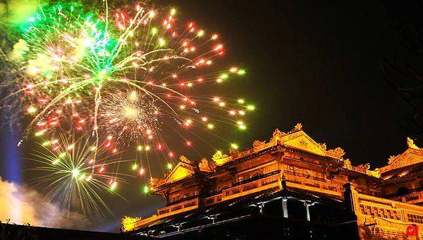 Đại Nội Huế, nơi diễn ra bắn pháo hoa dịp Tết Nguyên đán 2019