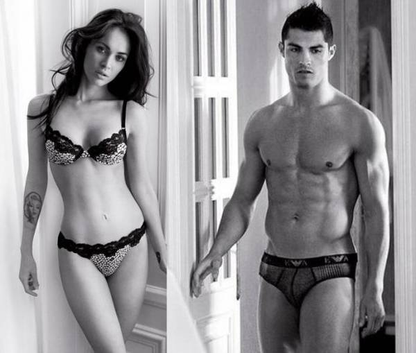 NÄm 2011, Megan Fox có dá»p hợp tác vá»i Ronaldo trong bá» sưu táºp Äá» lót cá»§a hãng Emporio Armani.