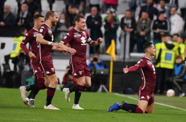 Torino có bàn thắng vượt lên dẫn trước Juventus. (Nguồn: Getty Images)