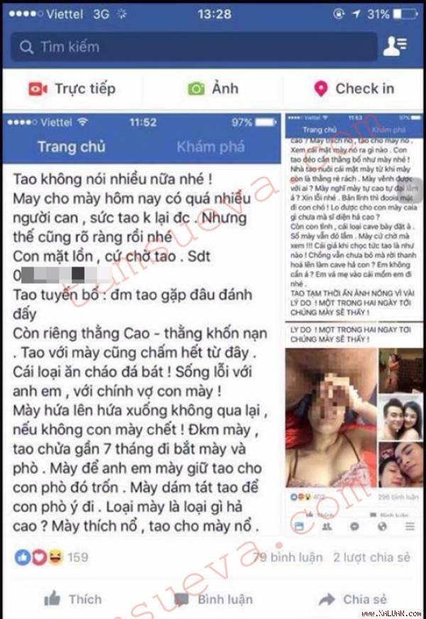 Nguyên văn đoạn chia sẻ vô cùng bức xúc của người vợ đăng ảnh nóng