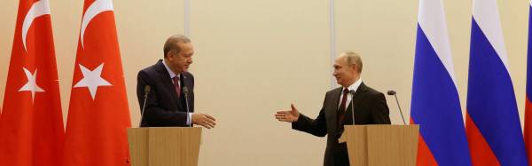 Tổng thống Thổ Nhĩ Kỳ Erdogan và người đồng cấp Nga Putin