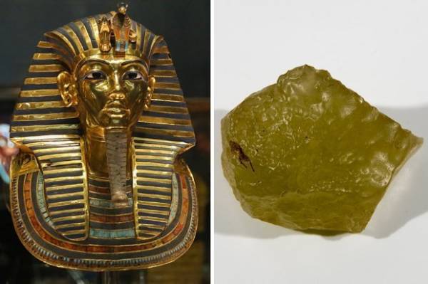 Thủy tinh màu vàng được pharaoh Ai Cập dùng làm đồ trang sức có nguồn gốc ngoài hành tinh.