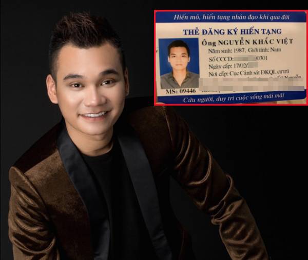 Khắc Việt được gia đình ủng hộ khi quyết định đăng ký hiến tạng ẢNH: FBNV