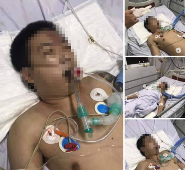 Ảnh về bị can Thuận được một người đưa lên mạng xã hội