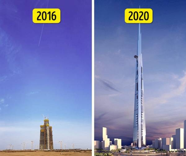 Năm 2020, tòa nhà cao nhất thế giới sẽ hoàn thành. Hiện nay, tòa nhà cao nhất thế giới là Burj Khalifa ở Dubai nhưng kỷ lục này sẽ bị phá vỡ vào năm 2020 khi Tháp Jeddah được hoàn thành ở Saudi Arabia