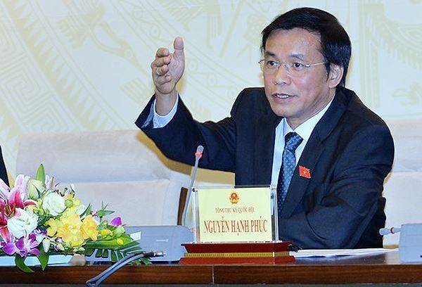 Tổng thư ký Quốc hội Nguyễn Hạnh Phúc