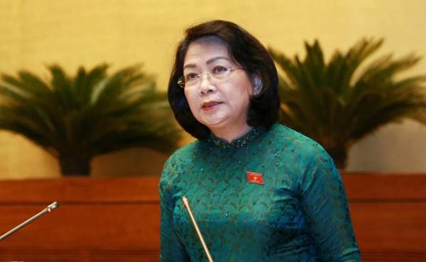 Phó chủ tịch nước Đặng Thị Ngọc Thịnh. Ảnh: Minh Quân.