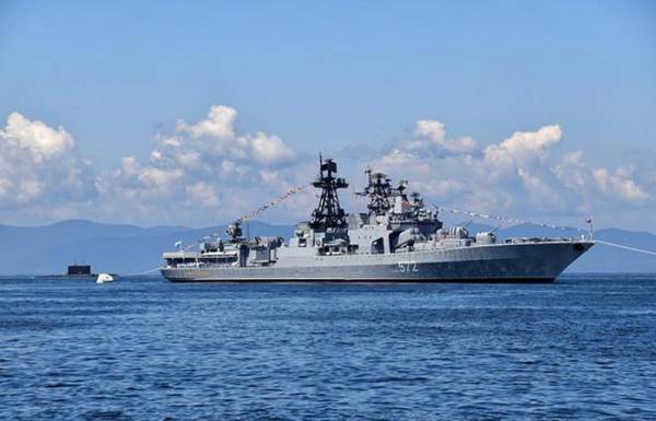 Tàu khu trục Nga Đô đốc Vinogradov. Ảnh: TASS.