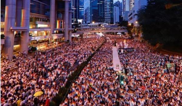 Hình ảnh tại Hồng Kông, Trung Quốc hôm 9/6 (ảnh Instagam).