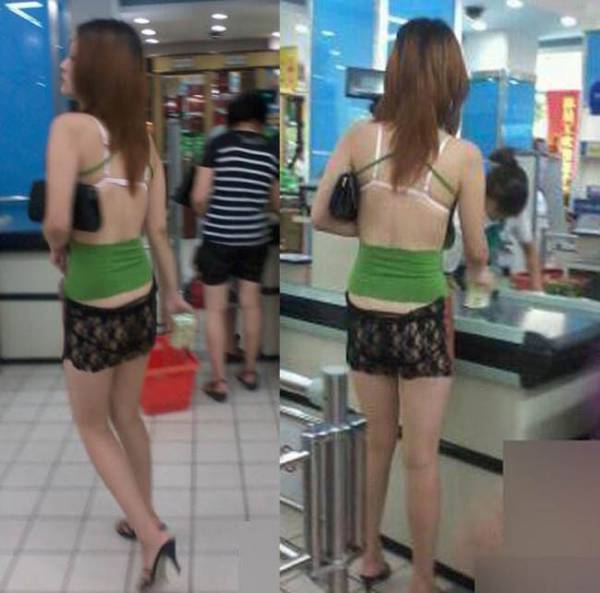 Lộ nội y, cô gái vẫn ‘ngang nhiên’ đi lại ở siêu thị khiến CĐM toát mồ hôi