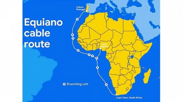 Tuyến cáp Equiano sẽ chạy từ Bồ Đào Nha xuống tới Nam Phi