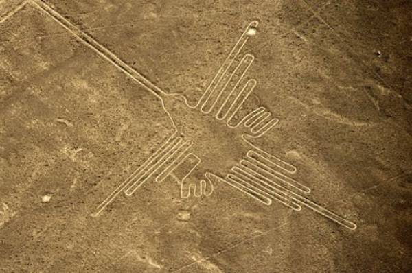 Một trong những hình vẽ chạm khắc ở Nazca dài 93 mét.