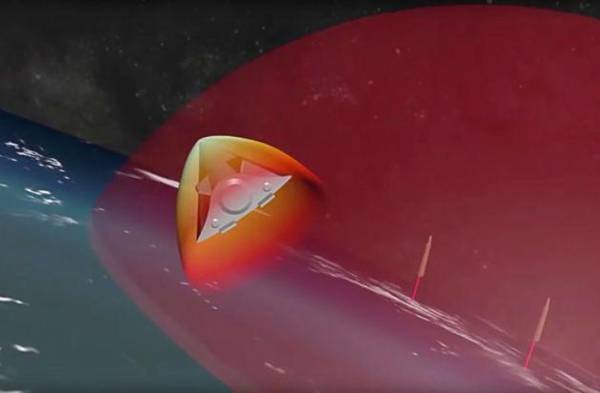 Hình ảnh được cắt từ video giới thiệu tên lửa siêu thanh Avangard. Ảnh: TASS.