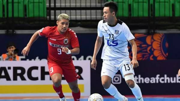 CLB Futsal Thái Sơn Nam (áo trắng) lọt top 4 đội mạnh nhất châu Á hiện tại Ảnh: The AFC