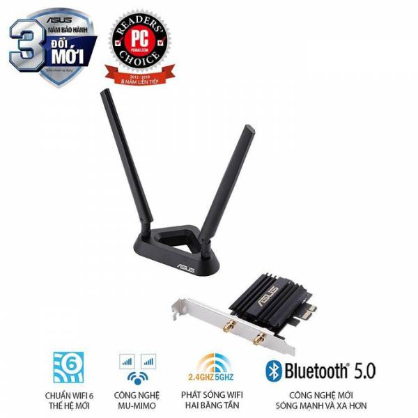 Asus công bố sản phẩm card mạng Wi-fi 6 PCE-AX58BT