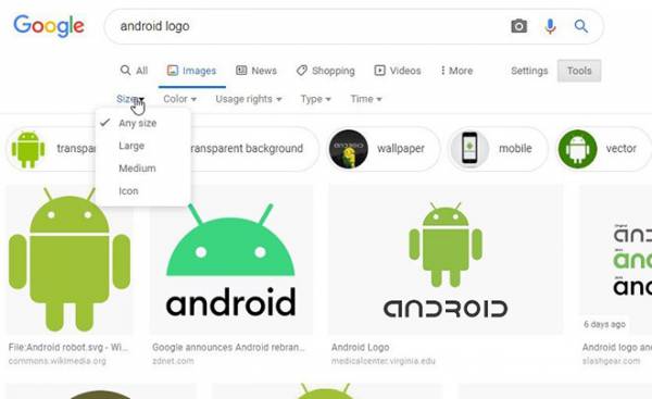 Việc tìm kiếm theo kích thước hình ảnh chính xác đã không còn trên Google Images