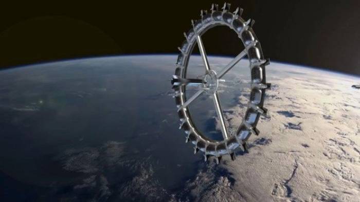 Mô hình khách sạn không gian Von Braun do Gateway Foundation thiết kế. (Ảnh: Mashable).