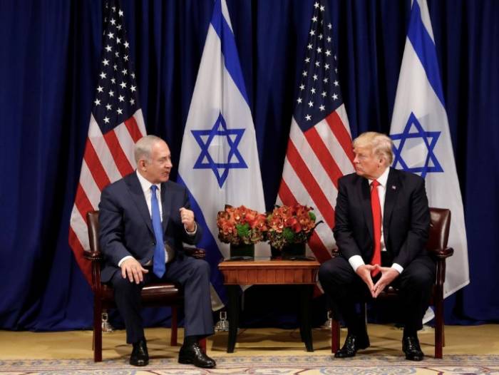 Tổng thống Donald Trump (phải) và Thủ tướng Benjjamin Netanyahu trong một cuộc gặp tháng 9/2017 (ảnh: Reuters)
