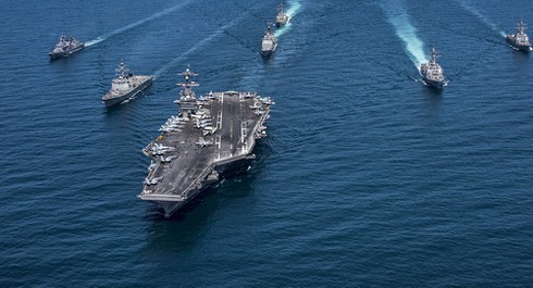 Các tàu chiến thuộc Hải quân Mỹ. Ảnh: Sputnik