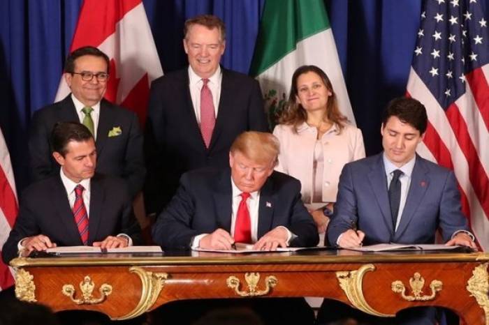 Hiệp định USCMA giúp Mexico kiếm lợi nhiều từ thương chiến Mỹ-Trung. Ảnh: AP