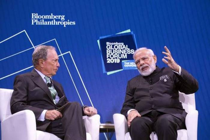 Thủ tướng Modi tại Diễn đàn kinh tế toàn cầu Bloomberg.