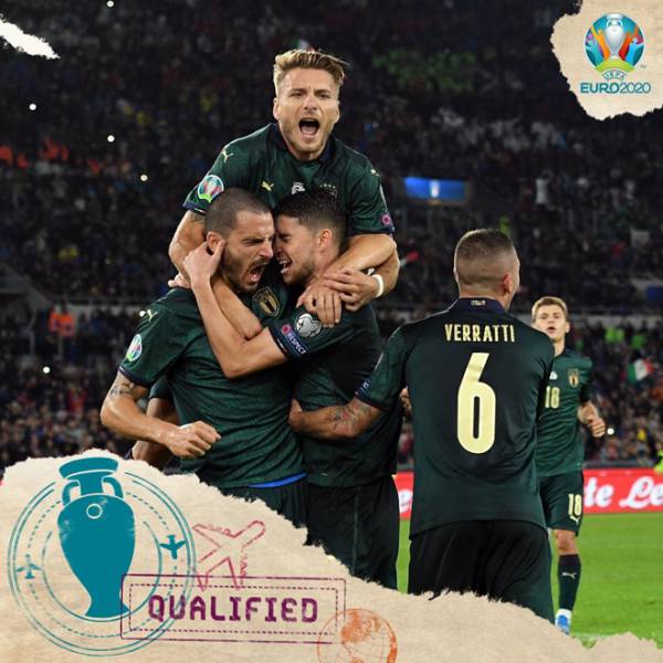 ĐT Italy chính thức có mặt tại Euro 2020. Ảnh: UEFA Euro.