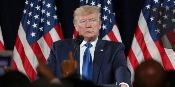 Tổng thống Mỹ Trump phát biểu tại một sự kiện chiến dịch ở Atlanta, Georgia. (Ảnh: Reuters)