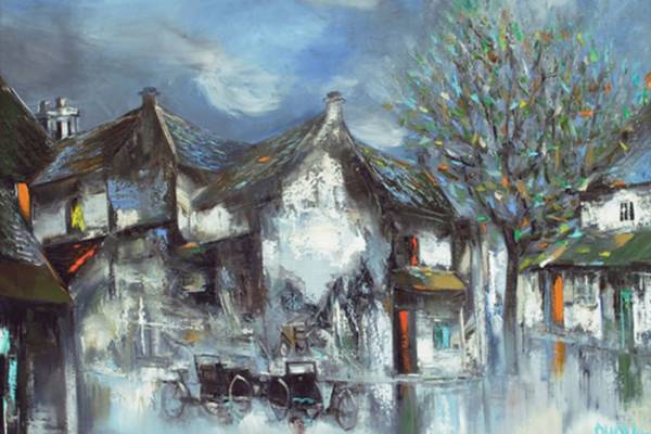 Một tác phẩm hội họa của họa sĩ Đào Hải Phong