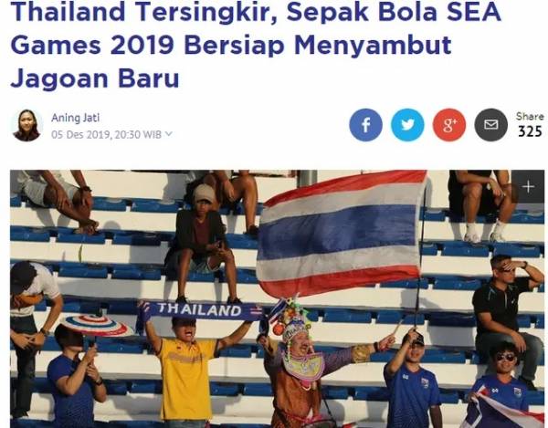 Tờ Bola hả hê khi U22 Thái Lan bị loại